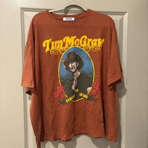 Daydreamer Orange Tim McGraw Cowboy Tee